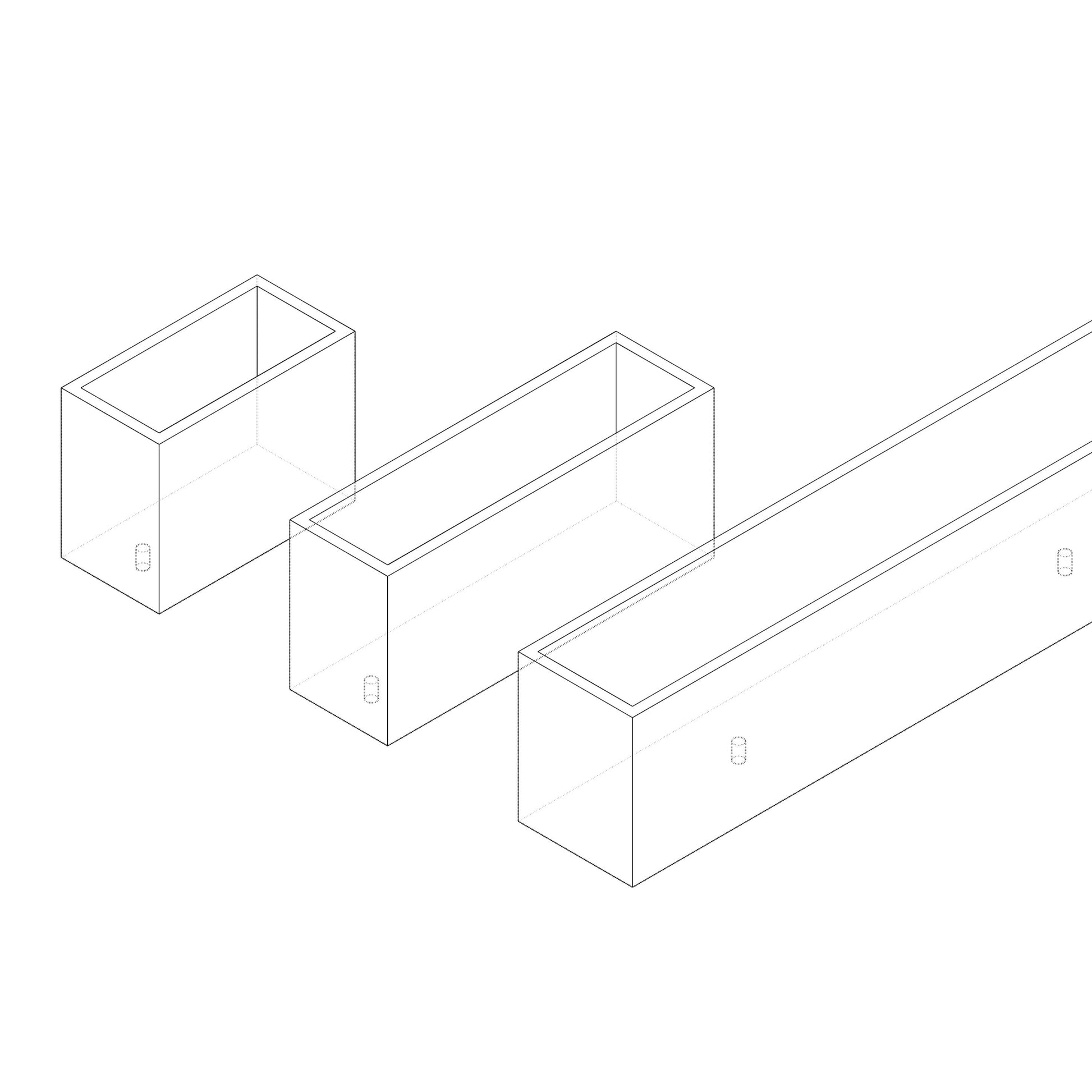 Aluminium-Pflanztrog